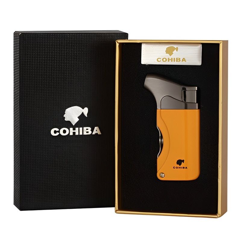 Bật Lửa Khò 1 Tia Có Đục Cohiba BL11 Chính Hãng